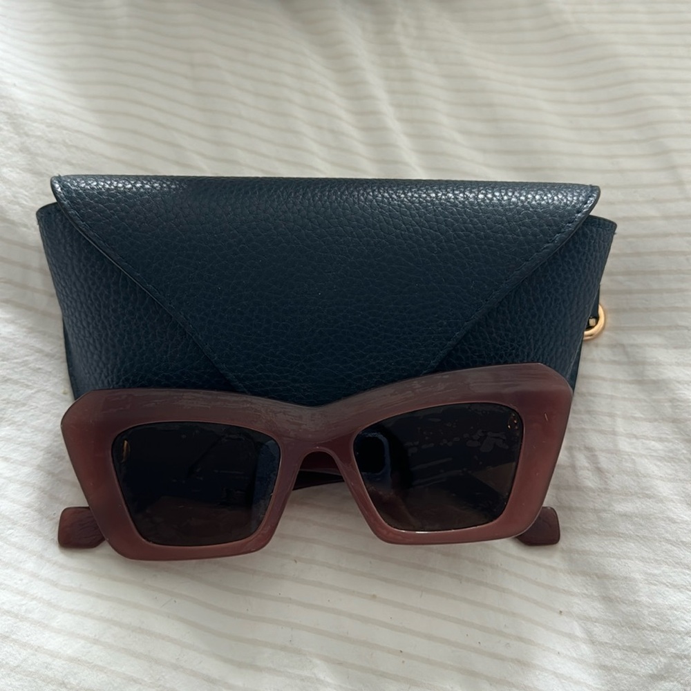 Loewe Brown Sunglasses with Black Lenses